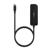 AISENS - A109-0716 - Hub USB 3.1 USB-C, USB-C/M-4XType A/H, zwart, 60 cm - thumbnail