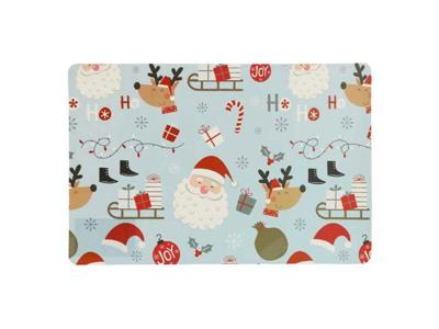 Placemat present 43.5x28.5 cm blauw Unique Living - Unique living Placemat present 43.5x28.5 cm blauw Unique Living - Unique living