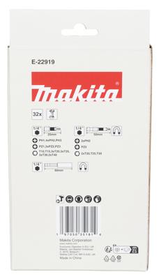 Makita E-22919 Impact Black slagschroefbitset 32-delig Makita E-22919 Impact Black slagschroefbitset 32-delig