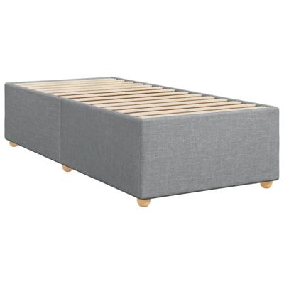 Boxspring met matras stof lichtgrijs 120x190 cm