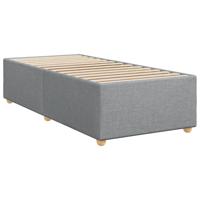 Boxspring met matras stof lichtgrijs 180x200 cm - thumbnail