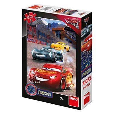 DinoToys Dino puzzel - glow in the dark cars - 100 xl stukjes
