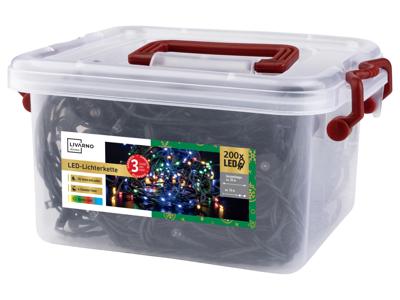 LIVARNO home LED-lichtsnoer 200 LED's (Bont gekleurd) LIVARNO home LED-lichtsnoer 200 LED's (Bont gekleurd)