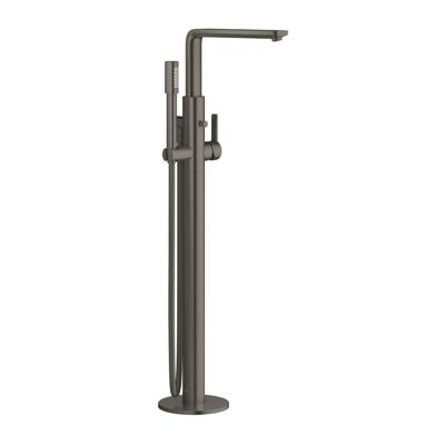 Vrijstaande Badmengkraan GROHE Lineare New Hard Graphite Geborsteld