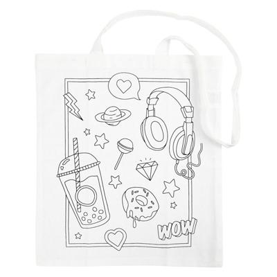 Creativ Company schoudertas met print