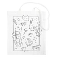 Creativ Company schoudertas met print - thumbnail