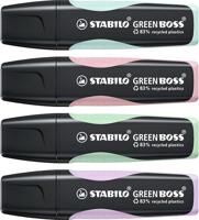 Markeerstift stabilo green boss 6070/4 4st pa ass | 5 stuks - thumbnail