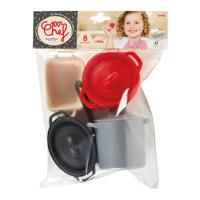 Ecoiffier 100% chef pannen en eetset, 8dlg. - thumbnail