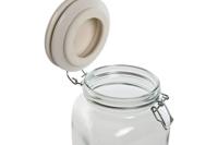 Set van 4 Potjes Home ESPRIT Blauw Wit Metaal Siliconen Kristal Keramiek 800 ml 1 L 1,5 L 2,2 L 4 Onderdelen - thumbnail