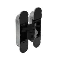 Intersteel Deurscharnier onzichtbaar 130x30mm zamak - zwart - thumbnail