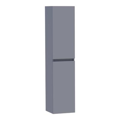 Brauer Joy - Hoge Kast - 160 cm - 2 Deuren - Greeploos - Links of Rechtsdraaiend - Mat Grijs