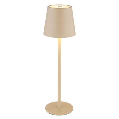 Globo Design tafellampVannie zand bruin oplaadbaar - 58438S