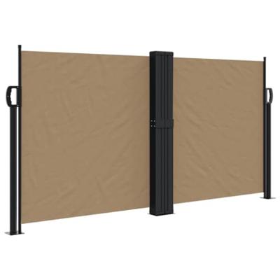 VidaXL Windscherm uittrekbaar 120x1000 cm taupe