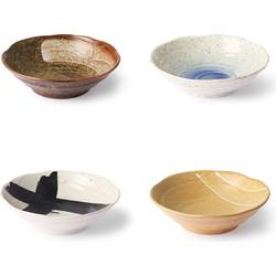 HKliving Kyoto Japanse Kommen Ø 16,5 cm - Set van 4 HKliving Kyoto Japanse Kommen Ø 16,5 cm - Set van 4