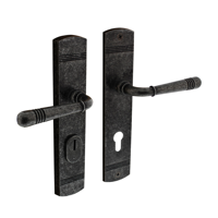 Intersteel achterdeurbeslag Helena PC92mm met kerntrekbeveiliging - oud grijs - thumbnail