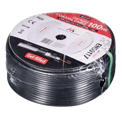 Maclean MCTV-477 coax-kabel 100 m Zwart