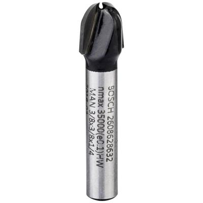 Bosch Accessories 2608628632 Halfrondprofielfrees Werklengte 9.20 mm Schachtdiameter 6.35 mm 1 stuks Bosch Accessories 2608628632 Halfrondprofielfrees Werklengte 9.20 mm Schachtdiameter 6.35 mm 1 stuks