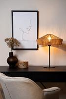 Lucide YUNKAI - Tafellamp - Ø 40 cm - 1xE27 - Naturel - thumbnail