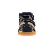 Baby lederen sandalen Bipod KICKERS® marineblauw - thumbnail