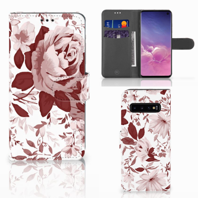 Hoesje Samsung Galaxy S10 Watercolor Flowers Hoesje Samsung Galaxy S10 Watercolor Flowers
