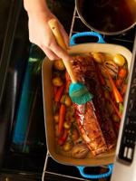 LE CREUSET - Siliconen - Bakkwast Premium Oranjerood - thumbnail