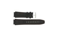 Horlogeband Jacques Lemans 1-1661R Leder Zwart 20mm - thumbnail