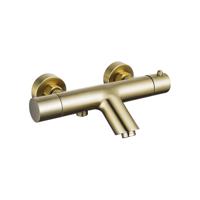 Fortifura Calvi thermostatische badkraan Geborsteld Messing PVD (Goud) SW720226 - thumbnail