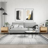 Salontafels 2 st 50x46x50 cm bewerkt hout sonoma eikenkleurig - thumbnail