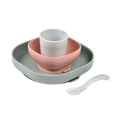 Serviesset 4 items silicone BEABA eucalyptus Serviesset 4 items silicone BEABA eucalyptus