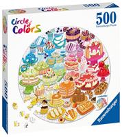 Ravensburger legpuzzel rond circle of colors desserts pastries, 500st. - thumbnail