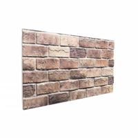 Wandpanelen 10 st 3D 100x50 cm EPS bruin - thumbnail