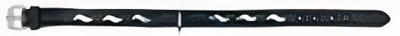 TRIXIE HALSBAND HOND ACTIVE LEER MET GOLFJES ZWART 34-40X2,2 CM TRIXIE HALSBAND HOND ACTIVE LEER MET GOLFJES ZWART 34-40X2,2 CM