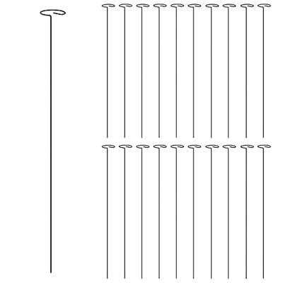 VidaXL Plantenstaken 20 st 61 cm staal donkergroen