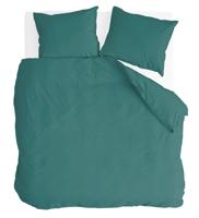 Byrklund Dekbedovertrek Go Velvet - 140x220 - Voor: 100% Polyester, achter 100% Katoen - Groen - thumbnail