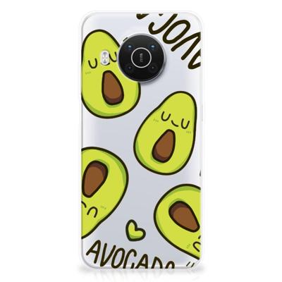 Nokia X10 | X20 Telefoonhoesje met Naam Avocado Singing Nokia X10 | X20 Telefoonhoesje met Naam Avocado Singing