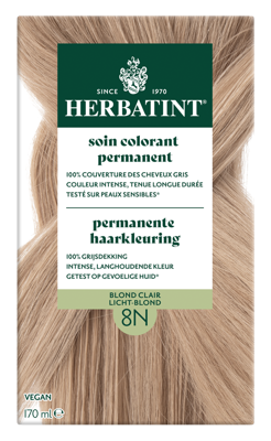 Herbatint Permanente Haarkleuring 8N Licht-Blond Herbatint Permanente Haarkleuring 8N Licht-Blond