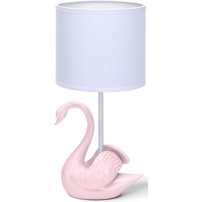 LED Tafellamp Keramiek - Mat Roze - E14 Fitting - 40W Max - Met Snoerschakelaar