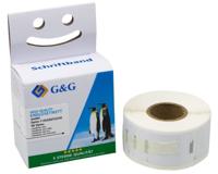 G&G BM-D-G-11353 Etiketten 12 x 24 mm Thermisch papier Wit 1000 stuk(s) Permanent hechtend Adresetiketten - thumbnail