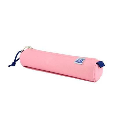 Pennenetui Oxford rond roze | 5 stuks
