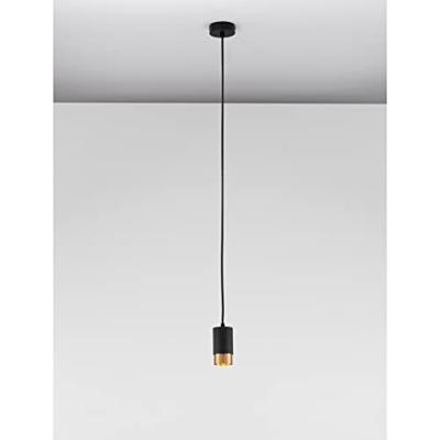 Lyora HanglampPongo S enkel 10,8cm zwart met goud - 9911526