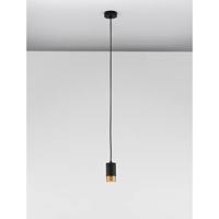 Lyora HanglampPongo S enkel 10,8cm zwart met goud - 9911526 - thumbnail