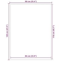 Deurmat 90x120 cm zwart - thumbnail