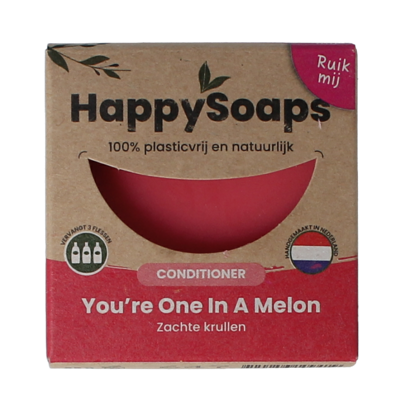 Happysoaps Conditioner bar melon power 65 Gram Happysoaps Conditioner bar melon power 65 Gram