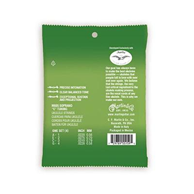 Martin Strings M605 Premium Polygut snaren voor sopraan ukelele