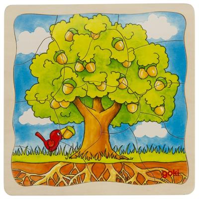 Goki houten lagenpuzzel boom