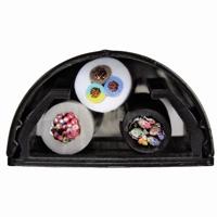 Hama Aluminium Kabelgoot Halfrond 33mm Zwart 1.1M - thumbnail