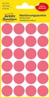 Etiket avery 3172 rond 18mm lichtrood 96st - thumbnail