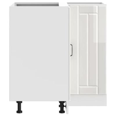 Keuken hoekonderkast Lucca bewerkt hout hoogglans wit Keuken hoekonderkast Lucca bewerkt hout hoogglans wit