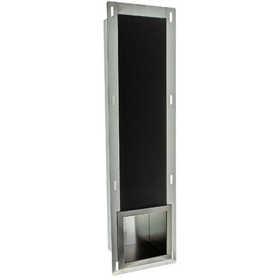 RVS Inbouw Reserve Toiletrolhouder - Gunmetal Grijs