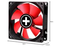 Xilence XPF80.R PC-ventilator Meerdere kleuren (b x h x d) 80 x 25 x 80 mm - thumbnail